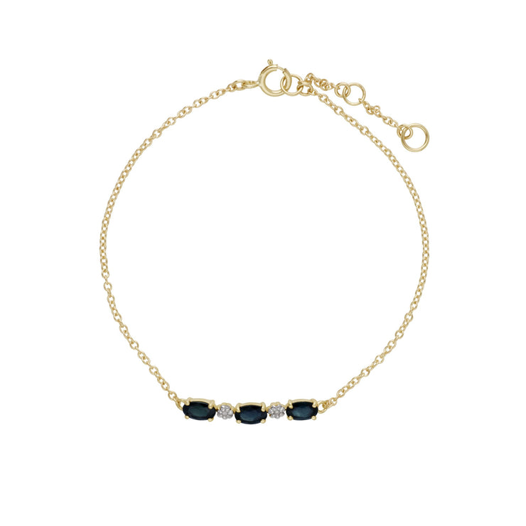 Classic Sapphire and Diamond Bracelet Image 2