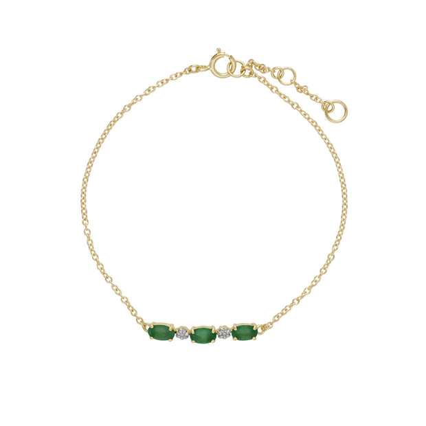 Classic Emerald and Diamond Bracelet Image 2
