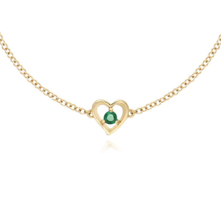 Classic Emerald Heart Bracelet Image 1