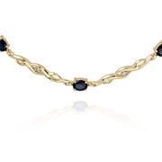 Classic Sapphire & Diamond Tennis Bracelet Image 1