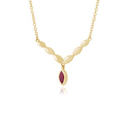 Classic Ruby Drop Earrings & Necklace Set Image 5