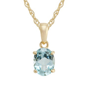 Classic Blue Topaz Pendant Image 1