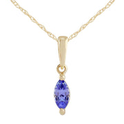 Classic Tanzanite Stud Earrings & Pendant Set Image 4