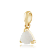Classic Triangle Opal Drop Earrings & Pendant Set Image 5