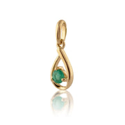 Classic Emerald Pendant on Chain Image 2