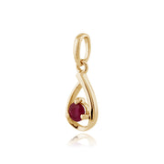Classic Ruby Pendant on Chain Image 2