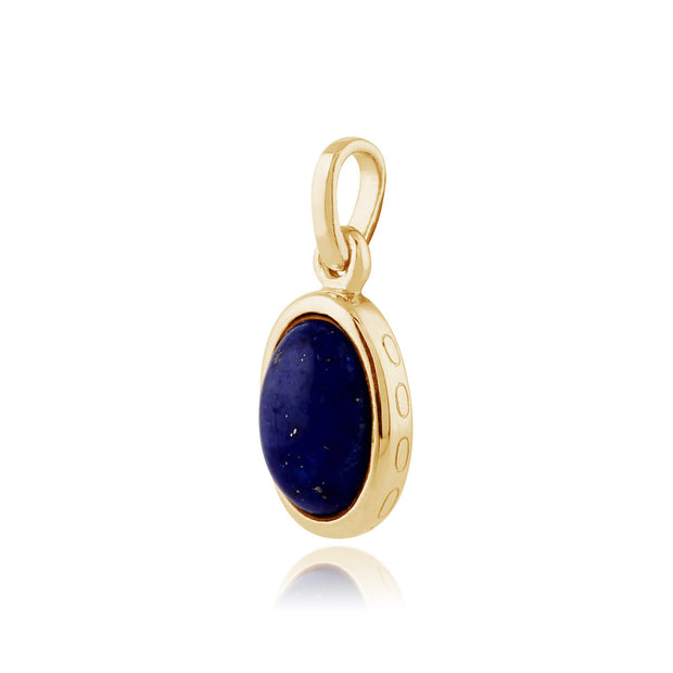 Classic Lapis Lazuli Pendant on Chain Image 2
