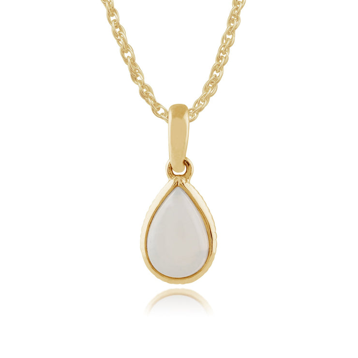 Classic Opal Pendant on Chain Image 1