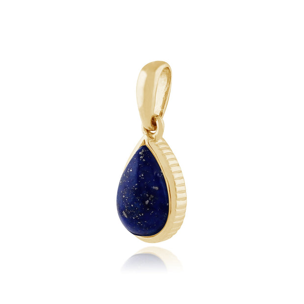 Classic Lapis Lazuli Pendant on Chain Image 2