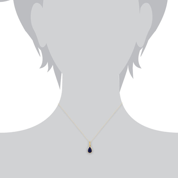 Classic Lapis Lazuli Pendant on Chain Image 3