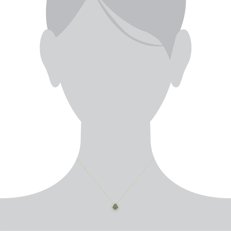 Classic Jade Bezel Pendant Image 3