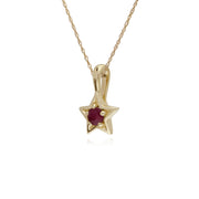 Classic Ruby Star Pendant Image 2