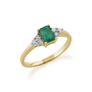 Emerald and Diamond Ring Image 2