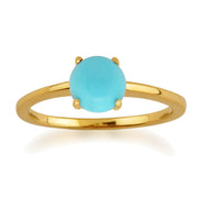 Yellow Gold Turquoise Ring Image 1