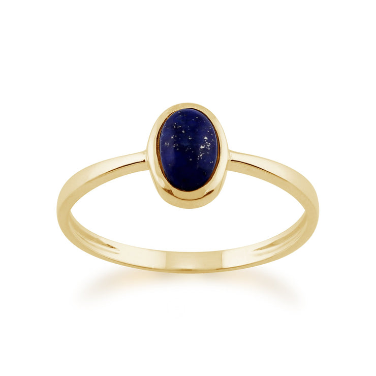 Oval Lapis Lazuli Ring Image 1