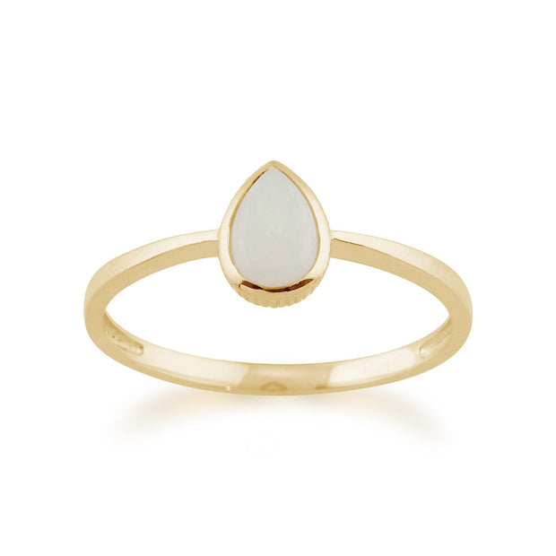 Pear Shaped Opal Ring Image 1