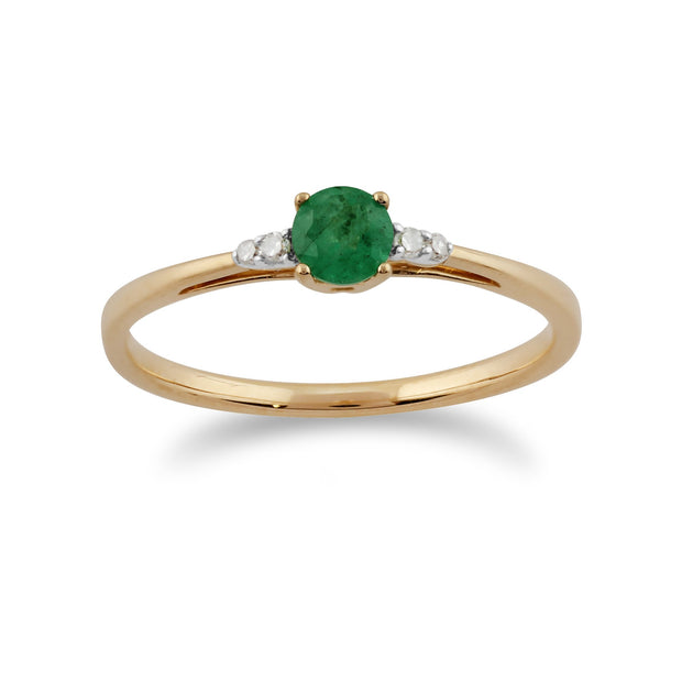 Emerald and Diamond Ring Image 1