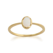 Gemondo 9ct Yellow Gold 0.29ct Opal Ring Image 1