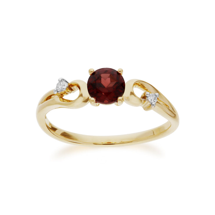 Garnet and Diamond Dress Ring Image 1