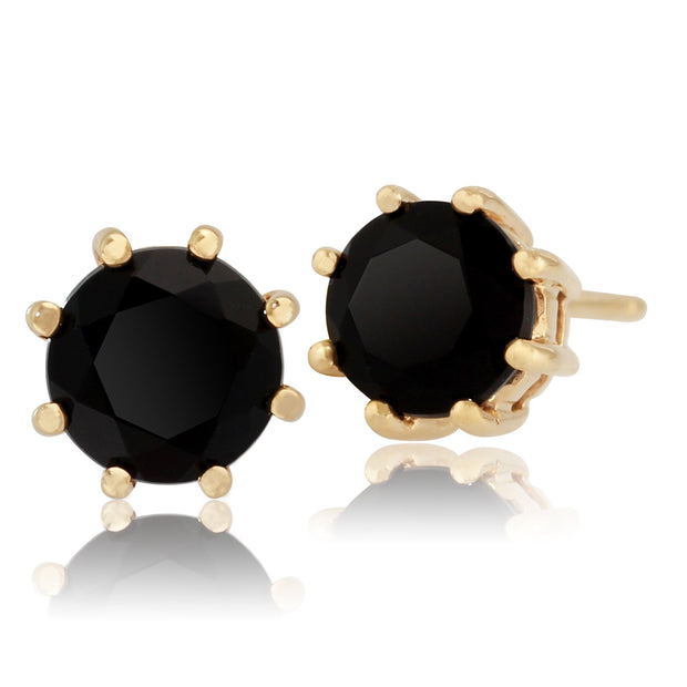 Classic Black Onyx Stud Earrings Image 1