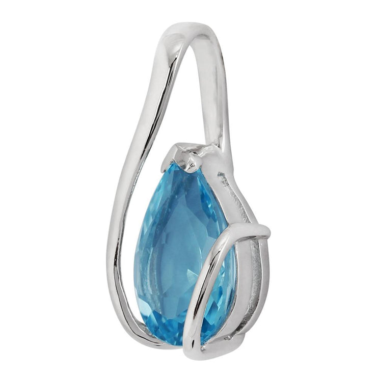 Classic Blue Topaz Pendant Image 2