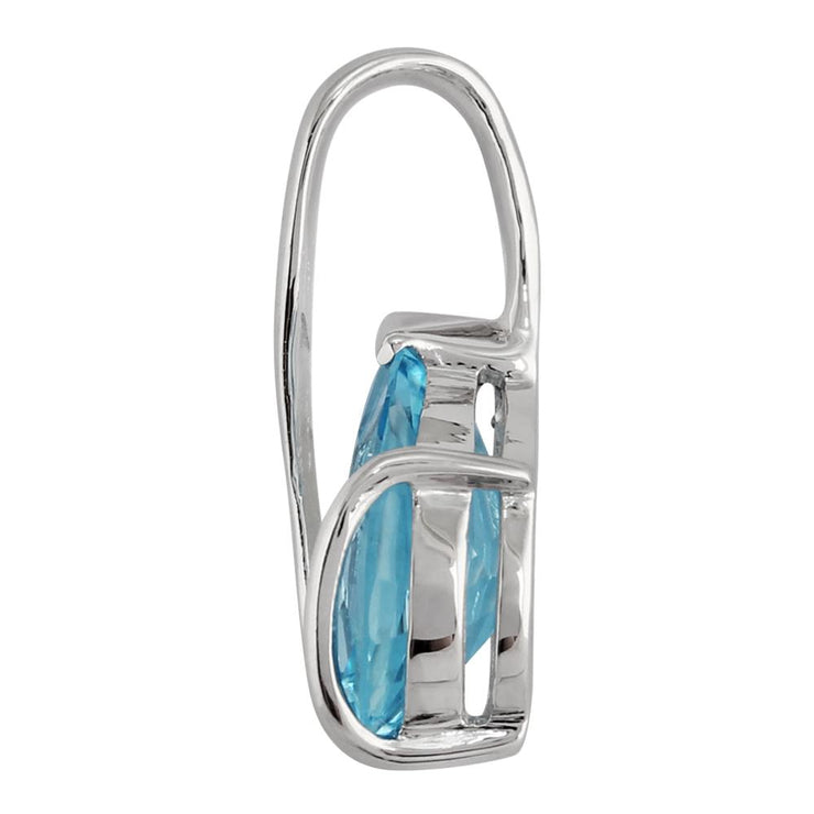 Classic Blue Topaz Pendant Image 3