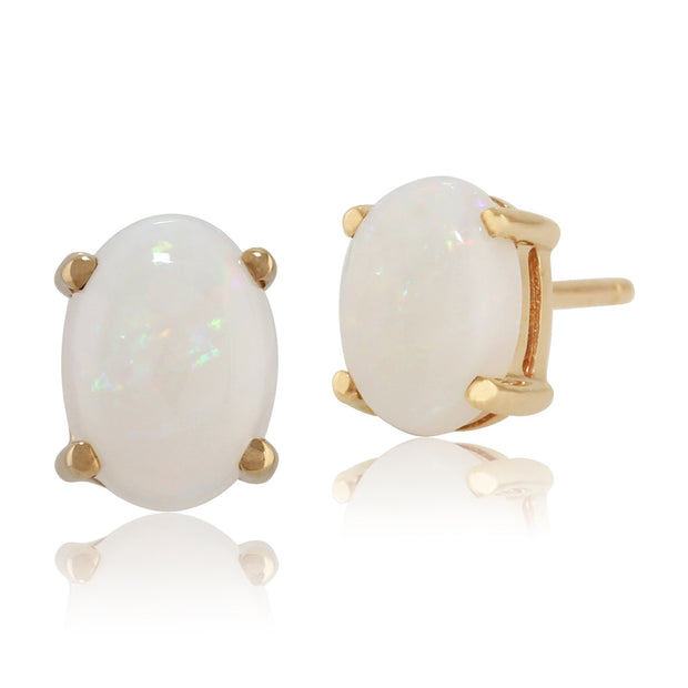 Classic Opal Stud Earrings Image 1