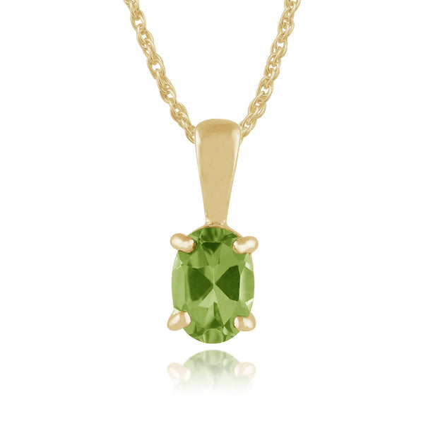 Classic Peridot Pendant & Bracelet Set Image 3