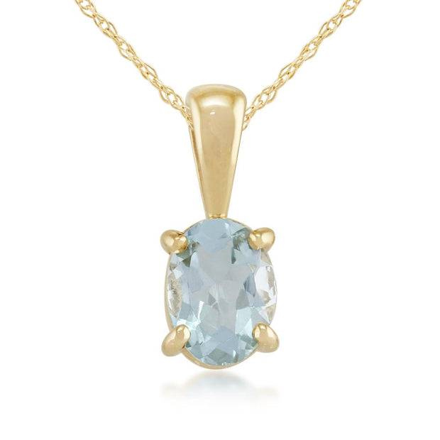 Classic Aquamarine Pendant Image 1