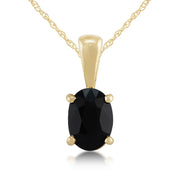 Classic Sapphire Stud Earrings & Pendant Set Image 5