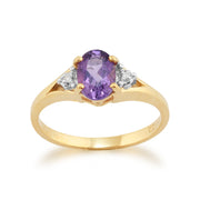 Amethyst and Diamond Ring Image 1