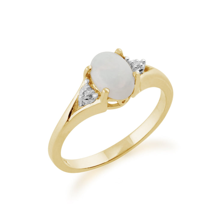 Opal and Diamond Ring Image 2