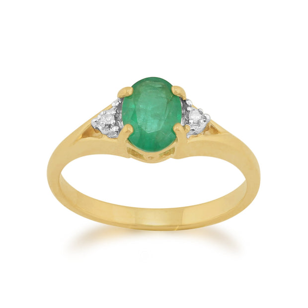Emerald and Diamond Ring Image 1