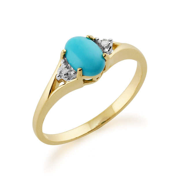 Turquoise and Diamond Ring Image 2