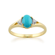 Turquoise and Diamond Ring Image 1