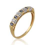 Sapphire and Diamond Eternity Ring Image 2