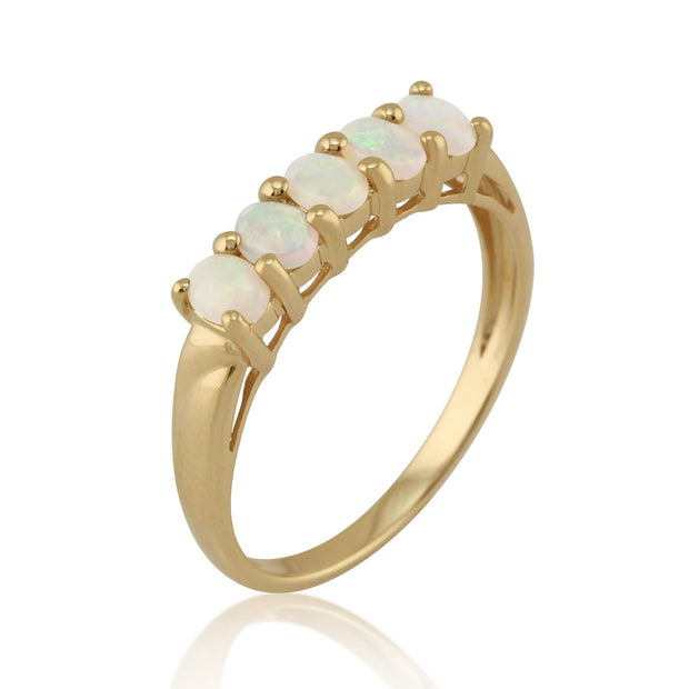 Opal Five Stone Ring Image 2