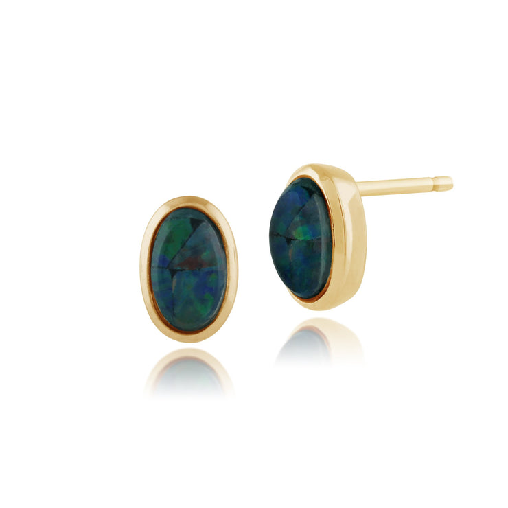 Classic Triplet Opal Stud Earrings Image 1