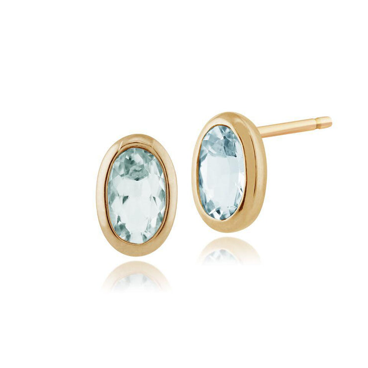 Classic Aquamarine Stud Earrings Image 1