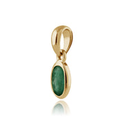 Classic Emerald Pendant on Chain Image 2