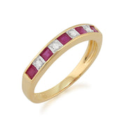 Ruby and Diamond Eternity Ring Image 2