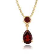 Classic Garnet Pendant on Chain Image 1