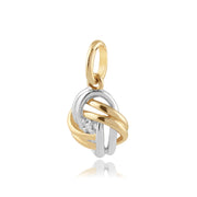 Classic Diamond Love Knot Pendant on Chain 1