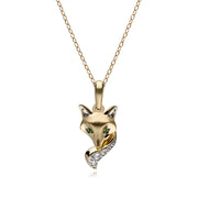 Gardenia Tsavorite Fox Pendant