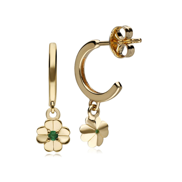 Lucky Clover Hoop Earrings - Secret Box New York