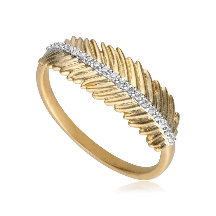 ECFEW™ 'The Unifier' Diamond Feather Ring