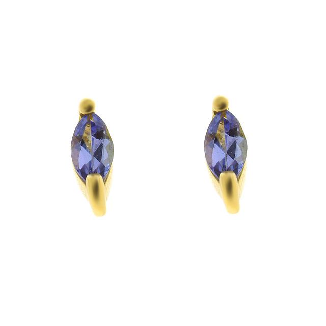 Classic Tanzanite Stud Earrings & Pendant Set Image 2