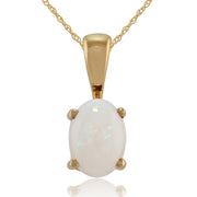 Classic Opal Stud Earrings & Pendant Set Image 2