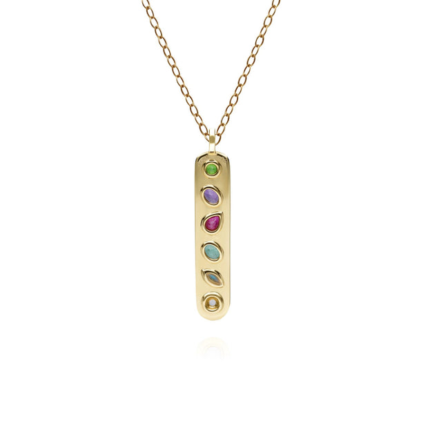 Coded Whispers 'Dare To' Acrostic Gemstone Pendant