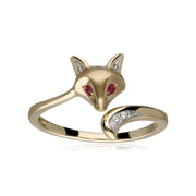 Gardenia Ruby Fox Ring